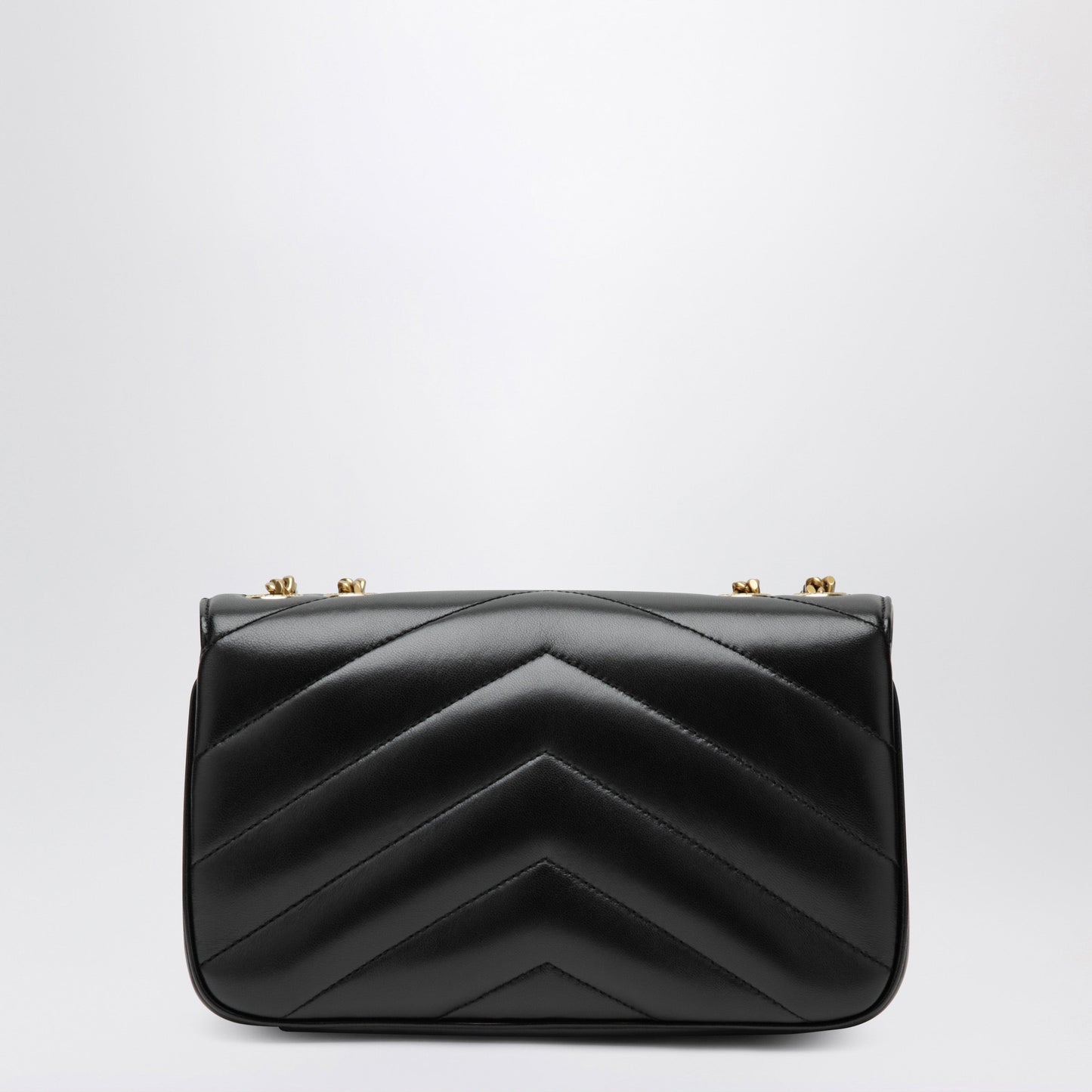 Saint Laurent Loulou Leather Crossbody Bag With Chain Strap, Black Women SAINT LAURENT