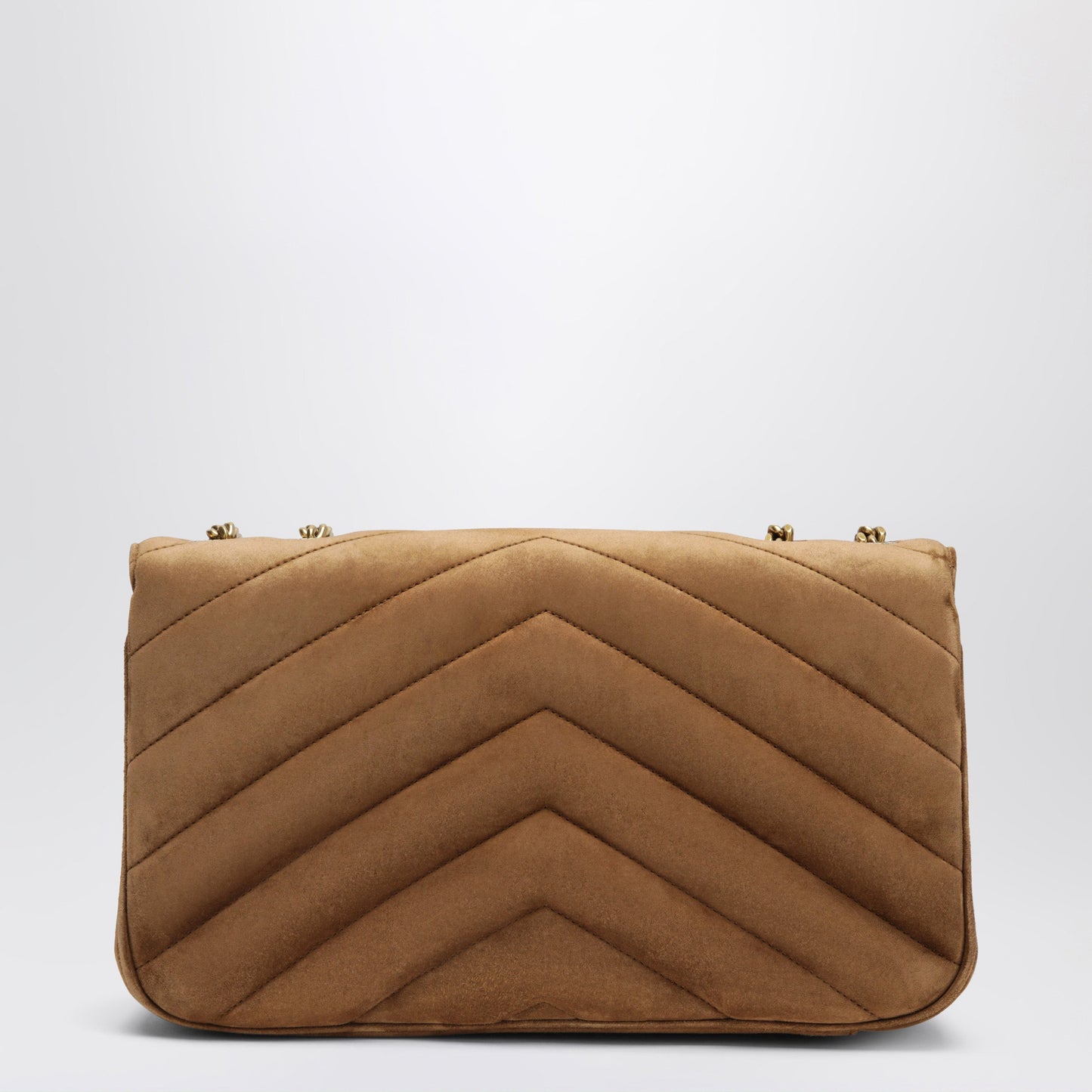 Saint Laurent Loulou Medium Orange Caramel Suede Bag Women SAINT LAURENT