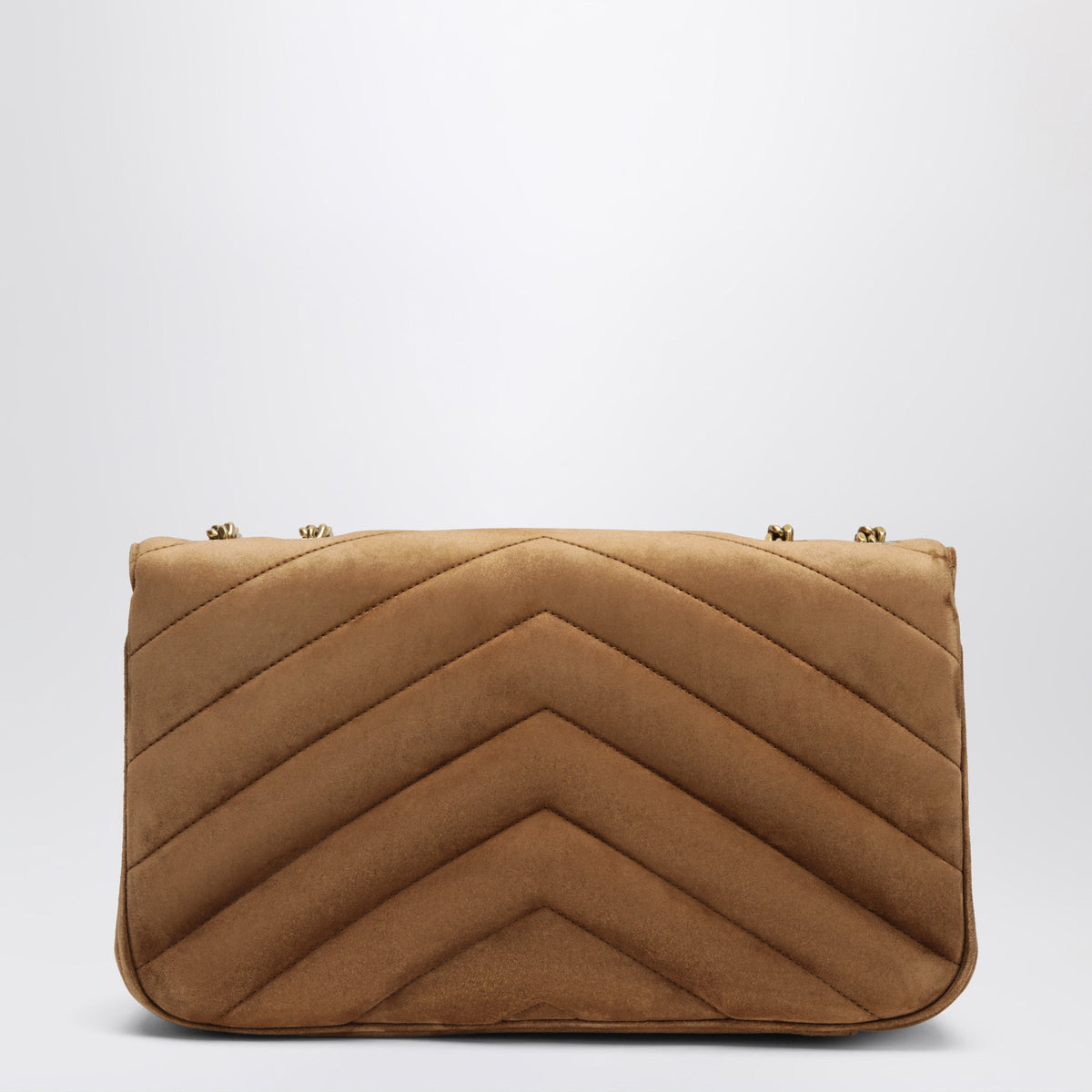 Saint Laurent Loulou Medium Orange Caramel Suede Bag Women SAINT LAURENT
