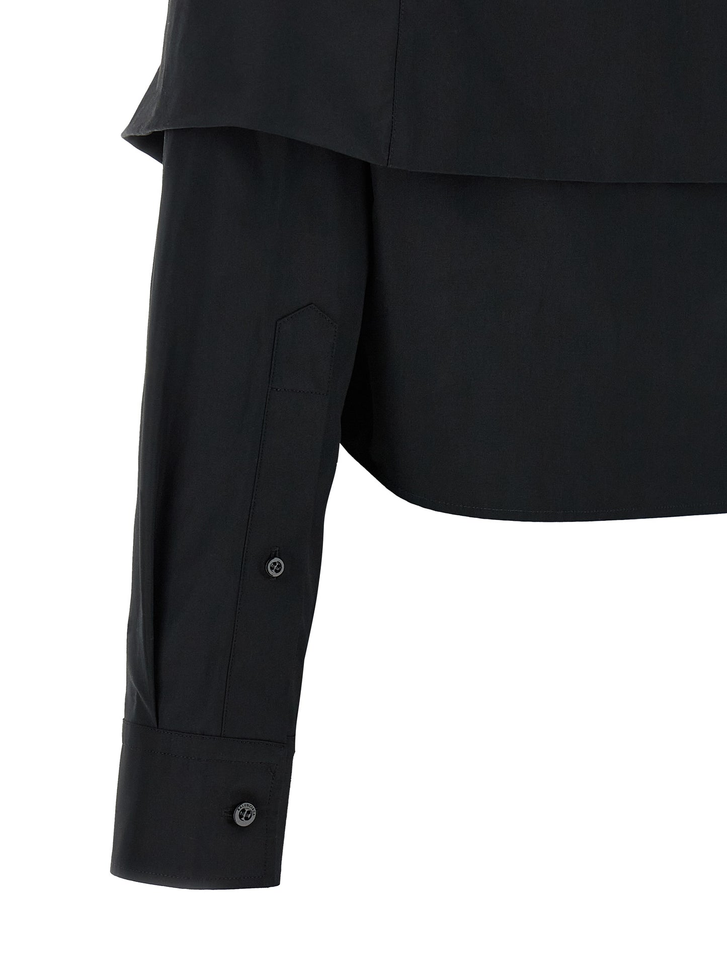 Balenciaga Women Crop Shirt Off The Shoulder BALENCIAGA