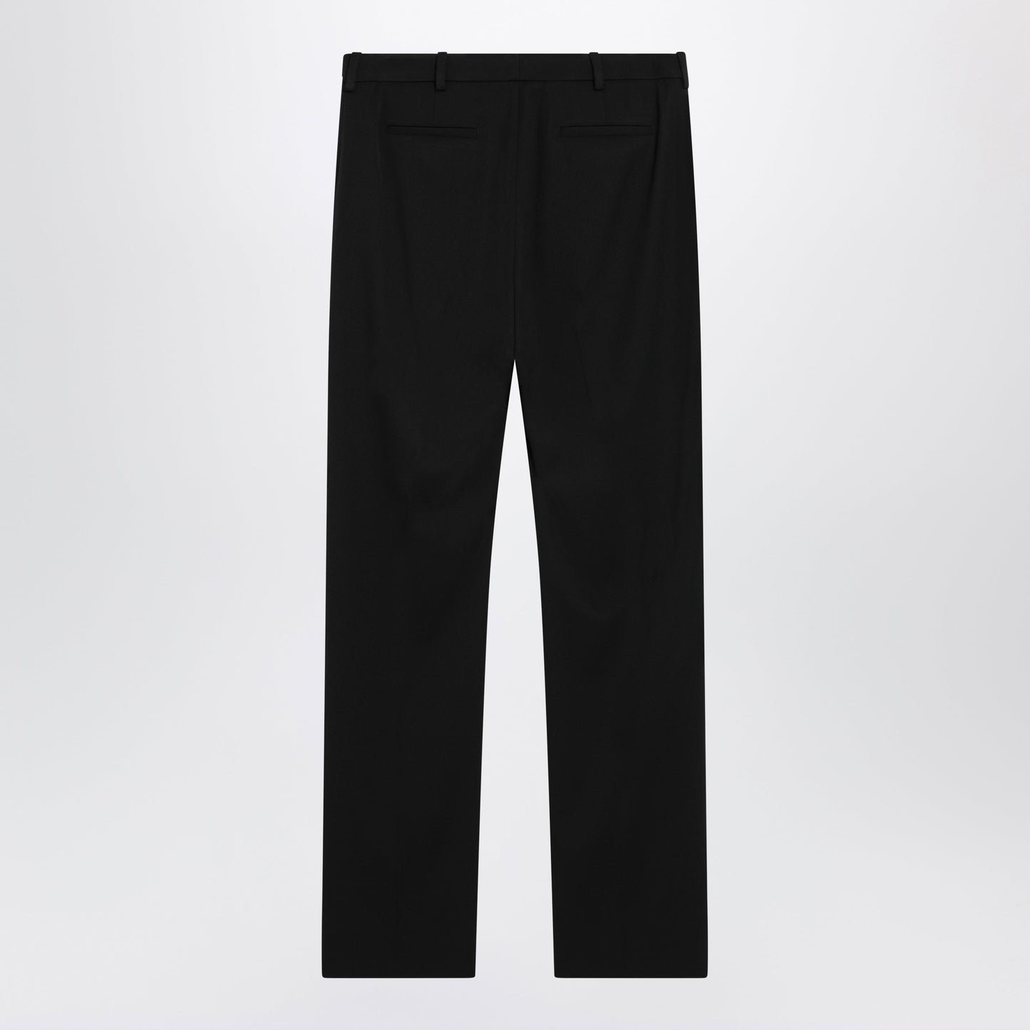 Balenciaga Slim Tailored Trousers In Stretch Wool Twill, Black Women BALENCIAGA