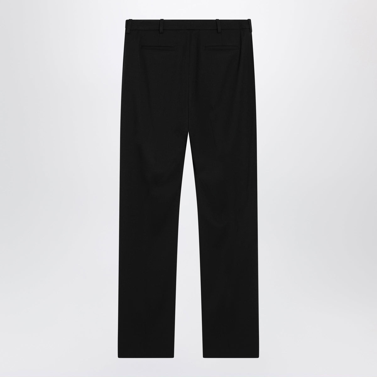 Balenciaga Slim Tailored Trousers In Stretch Wool Twill, Black Women BALENCIAGA