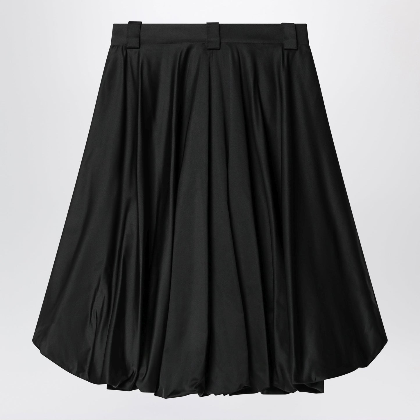 Balenciaga Black Balloon Skirt In Silk Blend Women BALENCIAGA