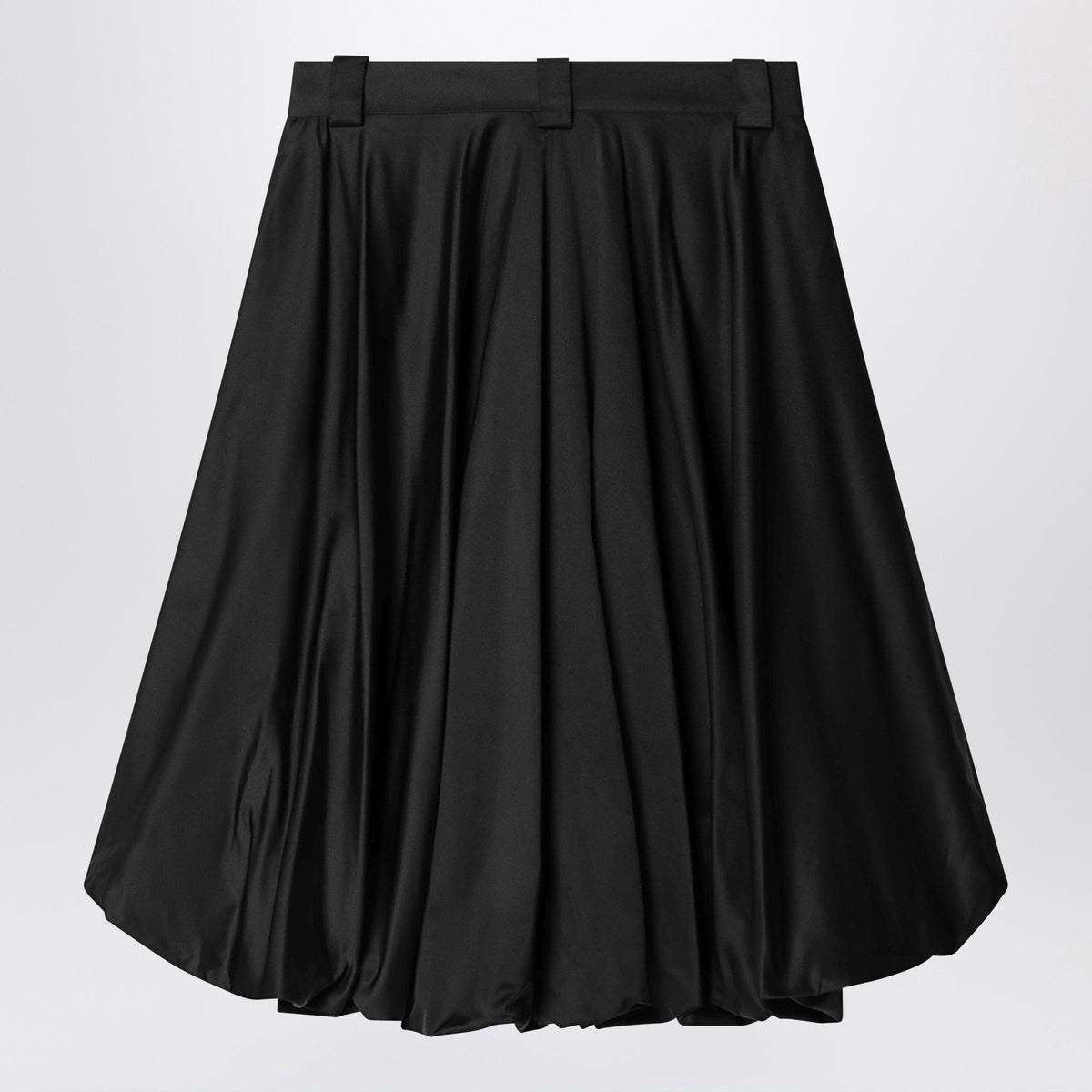 Balenciaga Black Balloon Skirt In Silk Blend Women BALENCIAGA
