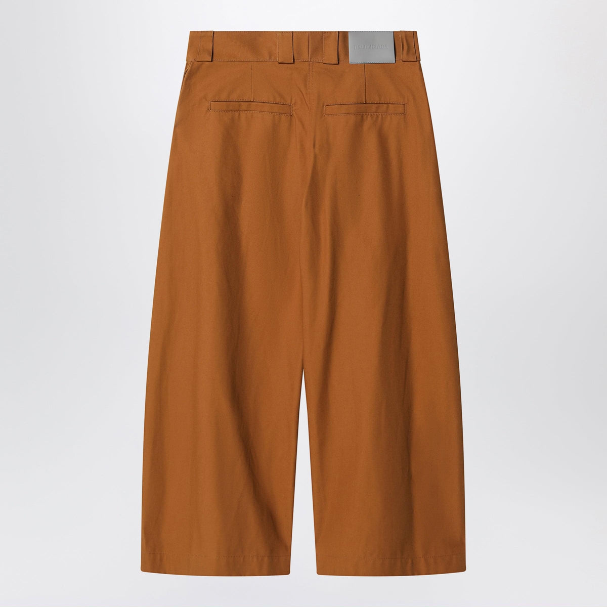 Balenciaga Camel-Colored Cotton Trousers Women BALENCIAGA
