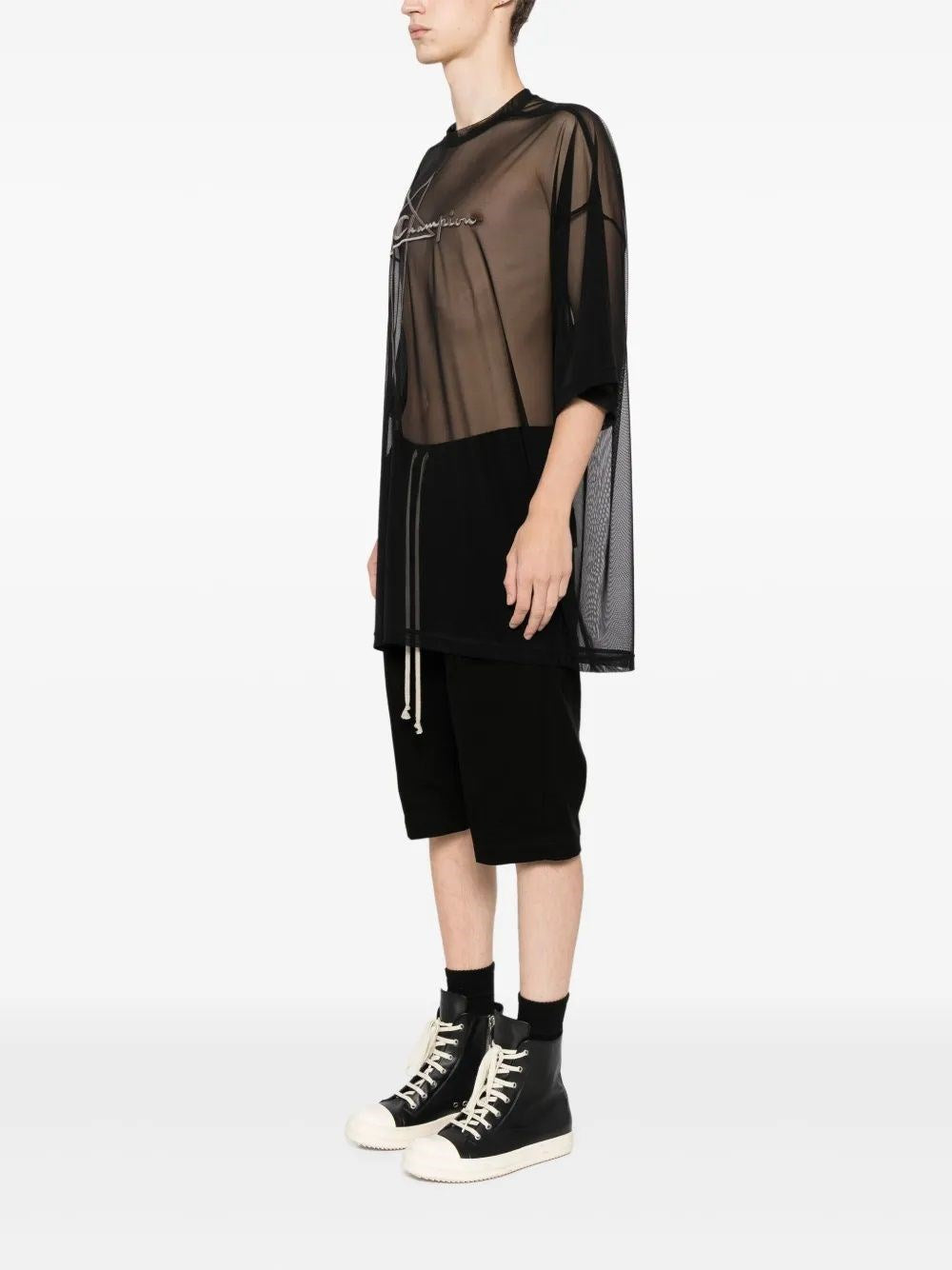 Rick Owens X Champion Men Tommy Mesh T-Shirt RICK OWENS
