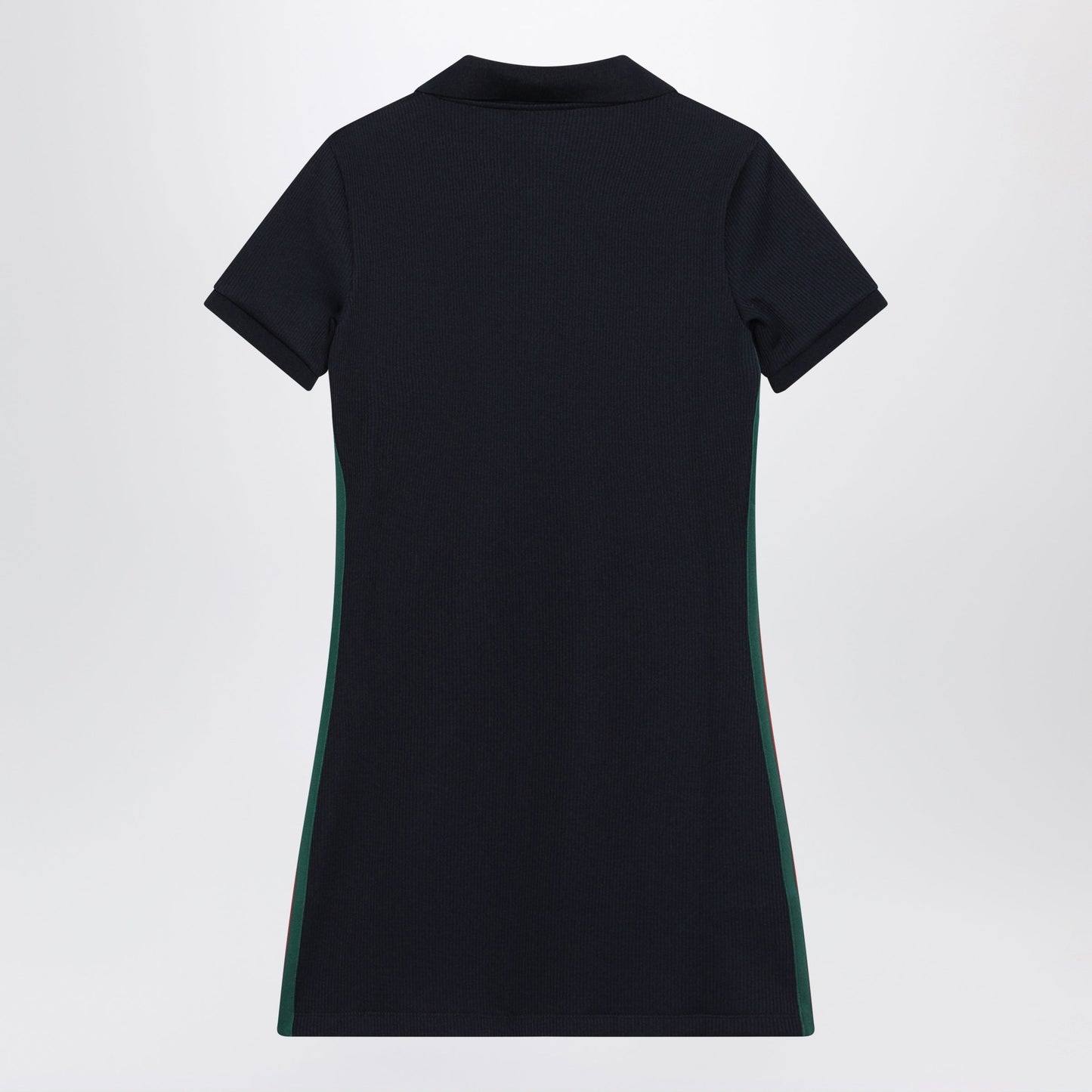 Gucci Blue Cotton Jersey Dress With Web Detail Women GUCCI