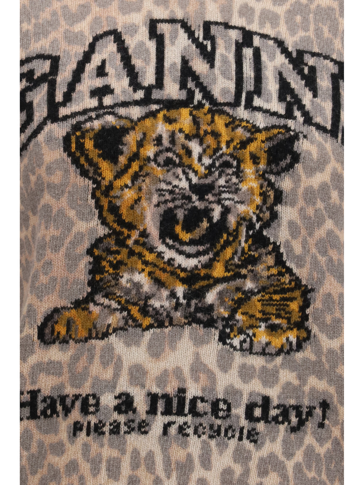 Ganni Women Tiger-Print Sweater GANNI