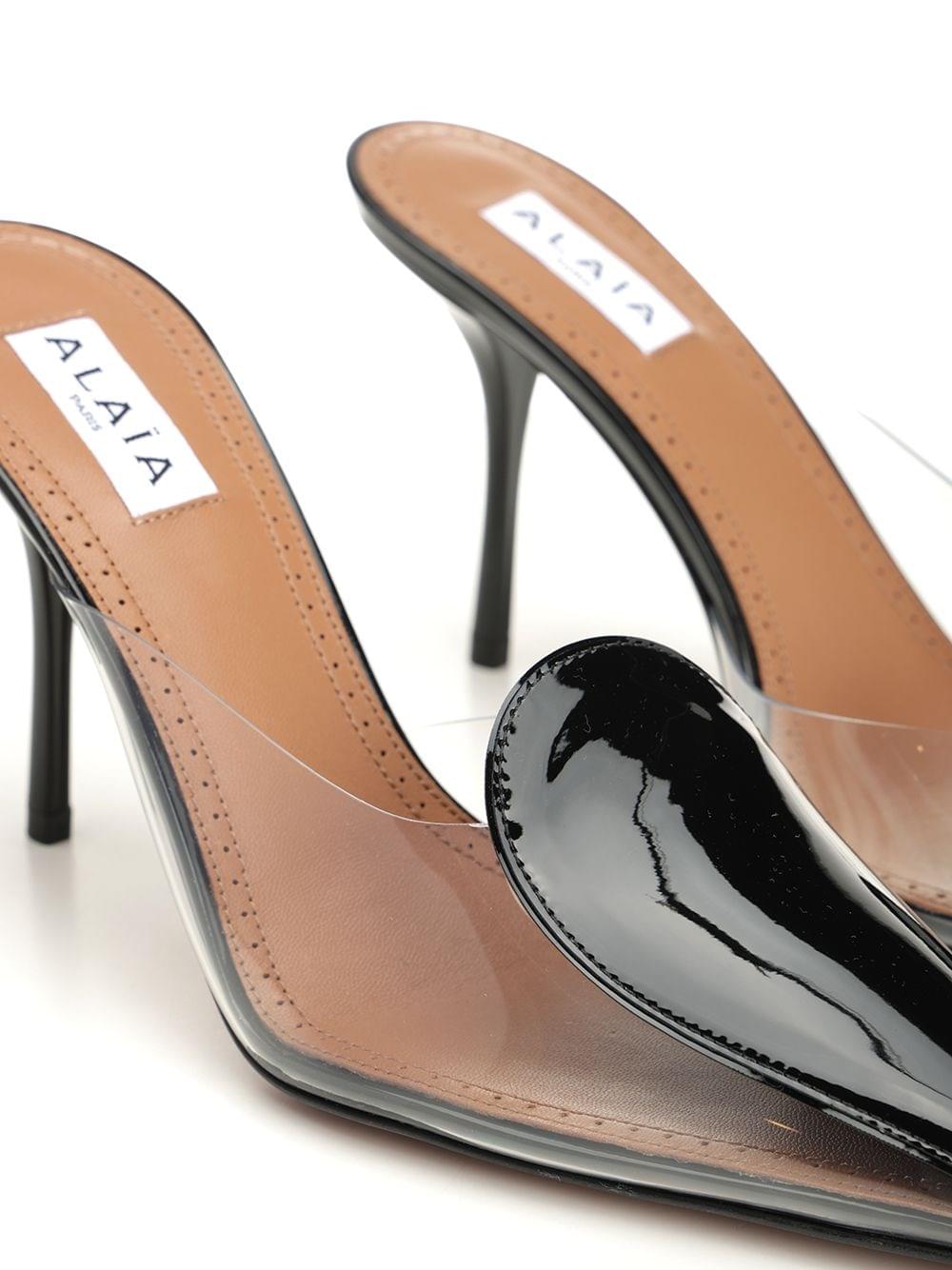 Alaïa Women Mule In Patent Leather And Pvc ALAIA