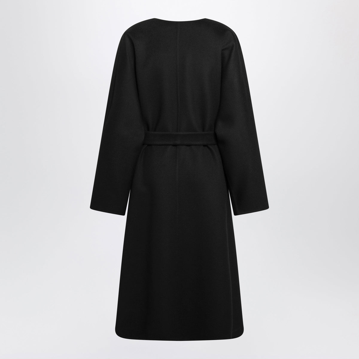Gucci Long Black Silk And Wool Coat Women GUCCI