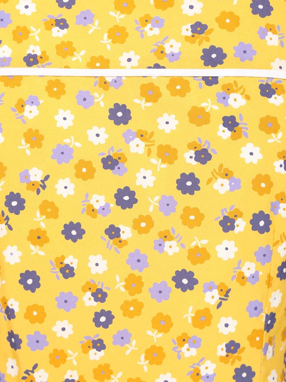 Miu Miu Women Floral Poplin Midi Dress MIU MIU