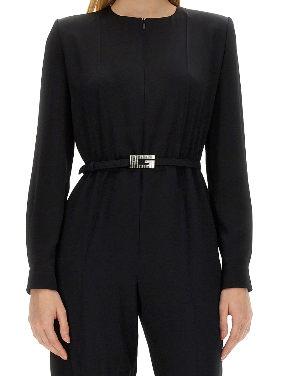 Gucci Women Viscose Jumpsuit With Belt GUCCI