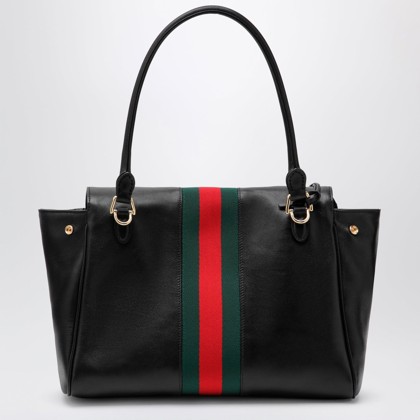 Gucci Paparazzo Medium Top-Handle Bag In Soft Black Leather Women GUCCI