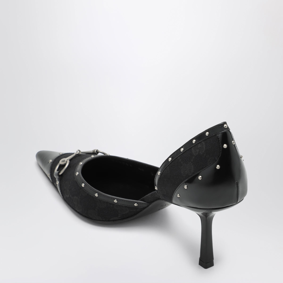 Gucci Savoy Black Gg Fabric Pumps Women GUCCI