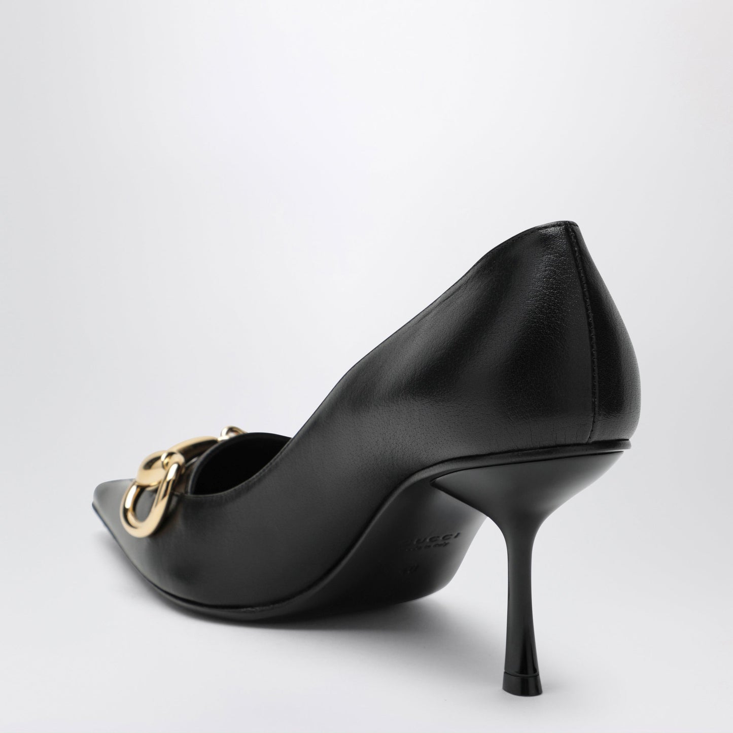 Gucci Boulevard Pumps In Glossy Leather, Black Women GUCCI