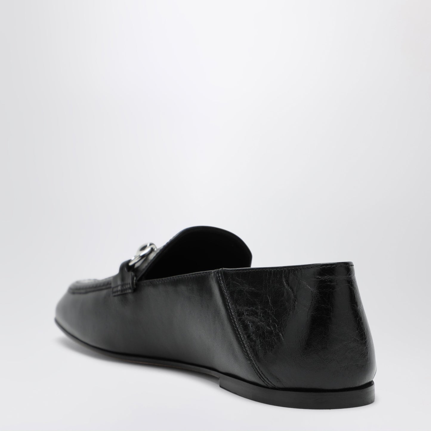 Gucci Jordaan Soft Horsebit Leather Loafers In Black Women GUCCI