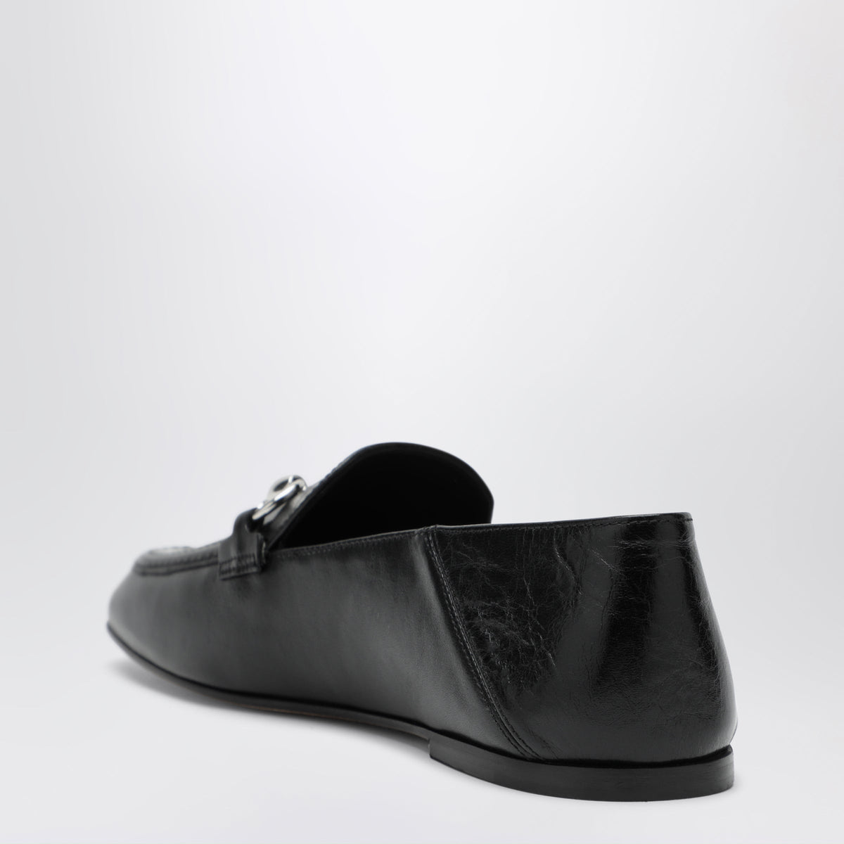 Gucci Jordaan Soft Horsebit Leather Loafers In Black Women GUCCI