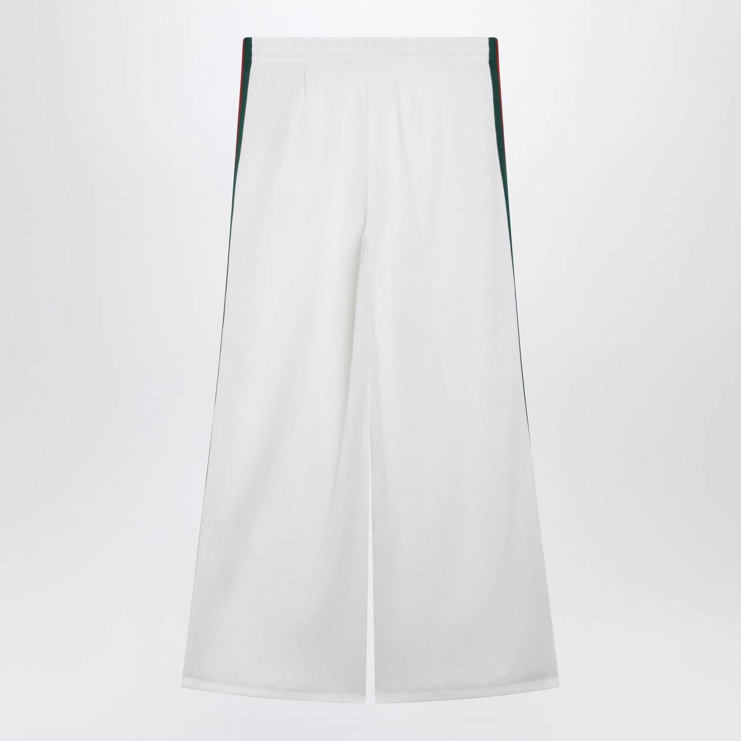 Gucci White Cotton Jersey Leisure Trousers With Web Stripe Women GUCCI