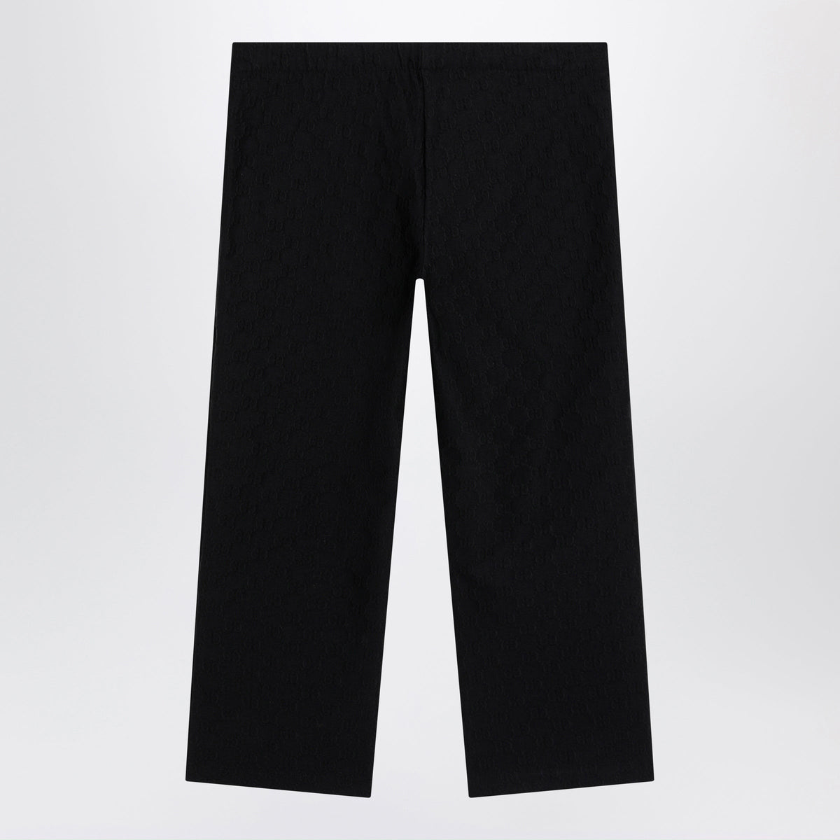 Gucci Gg Jacquard Jersey Pants With Elastic Waist In Black Women GUCCI