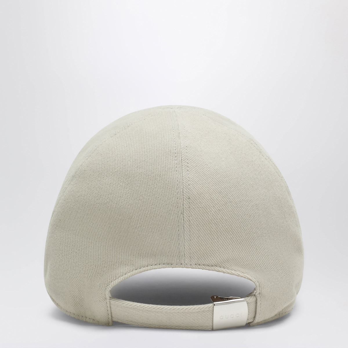 Gucci Beige Cotton Baseball Cap With Embroidered Logo Men GUCCI