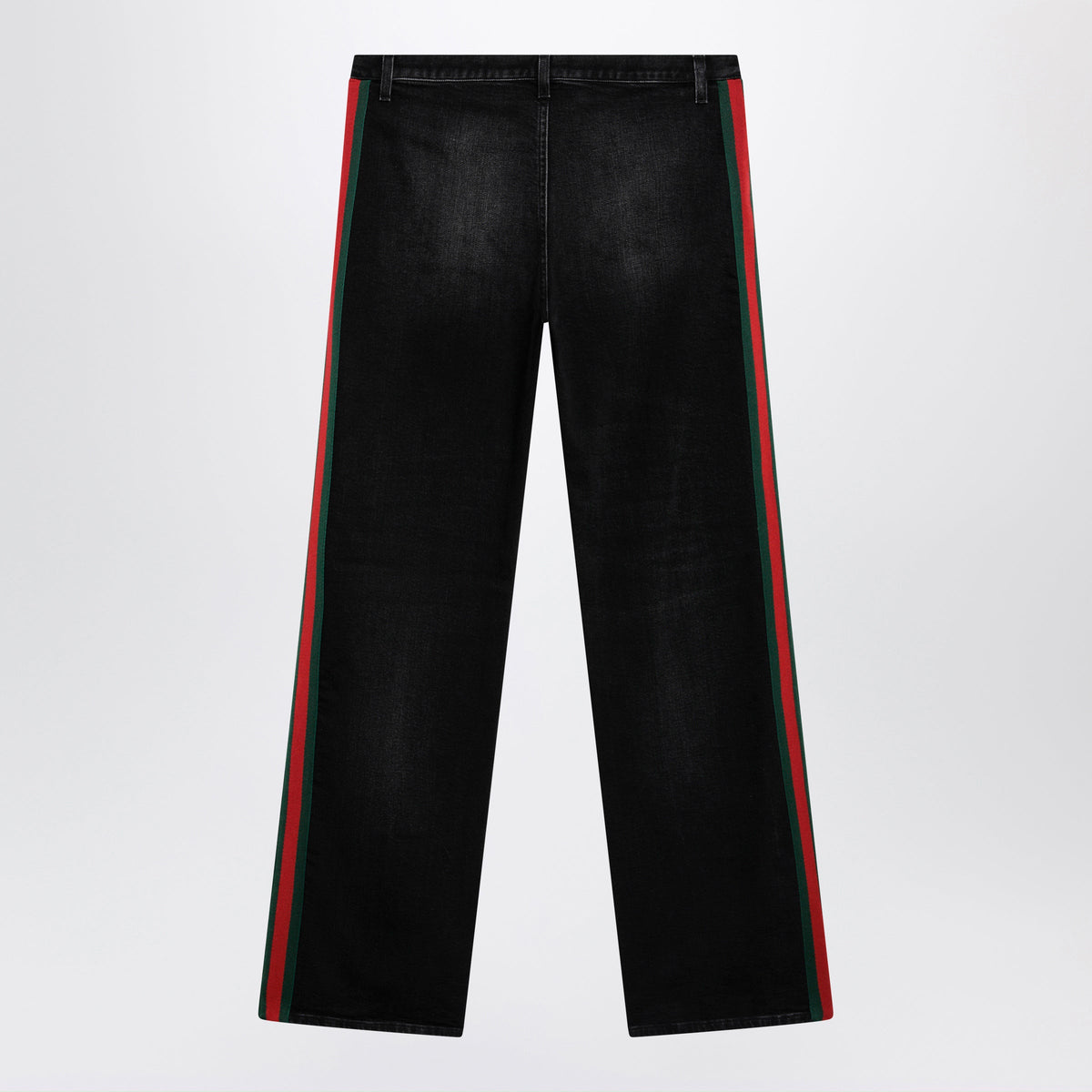 Gucci Straight-Leg Stretch Cotton Denim Jeans In Black Women