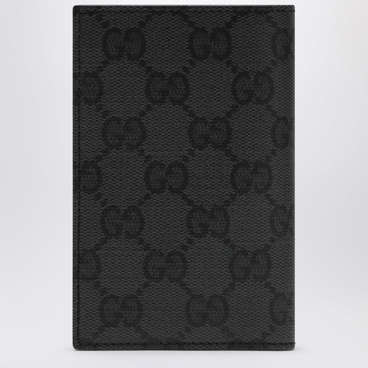 Gucci Essence Classic Card Holder In Black Gg Fabric Men GUCCI