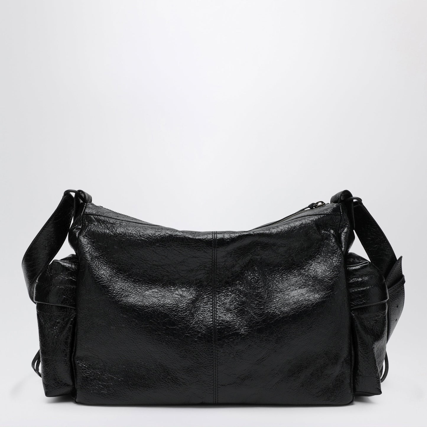 Balenciaga Le City Medium Multi-Pocket Lambskin Crossbody Bag Black Men BALENCIAGA