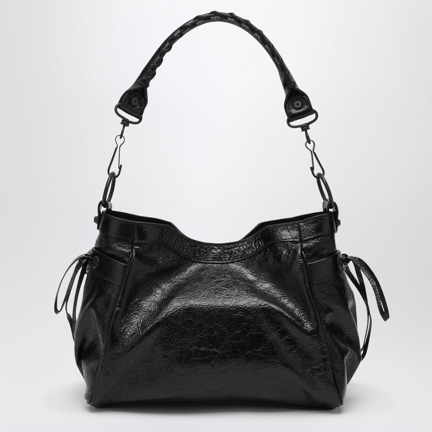 Balenciaga Small Le City Bucket Bag In Lambskin Black Women BALENCIAGA