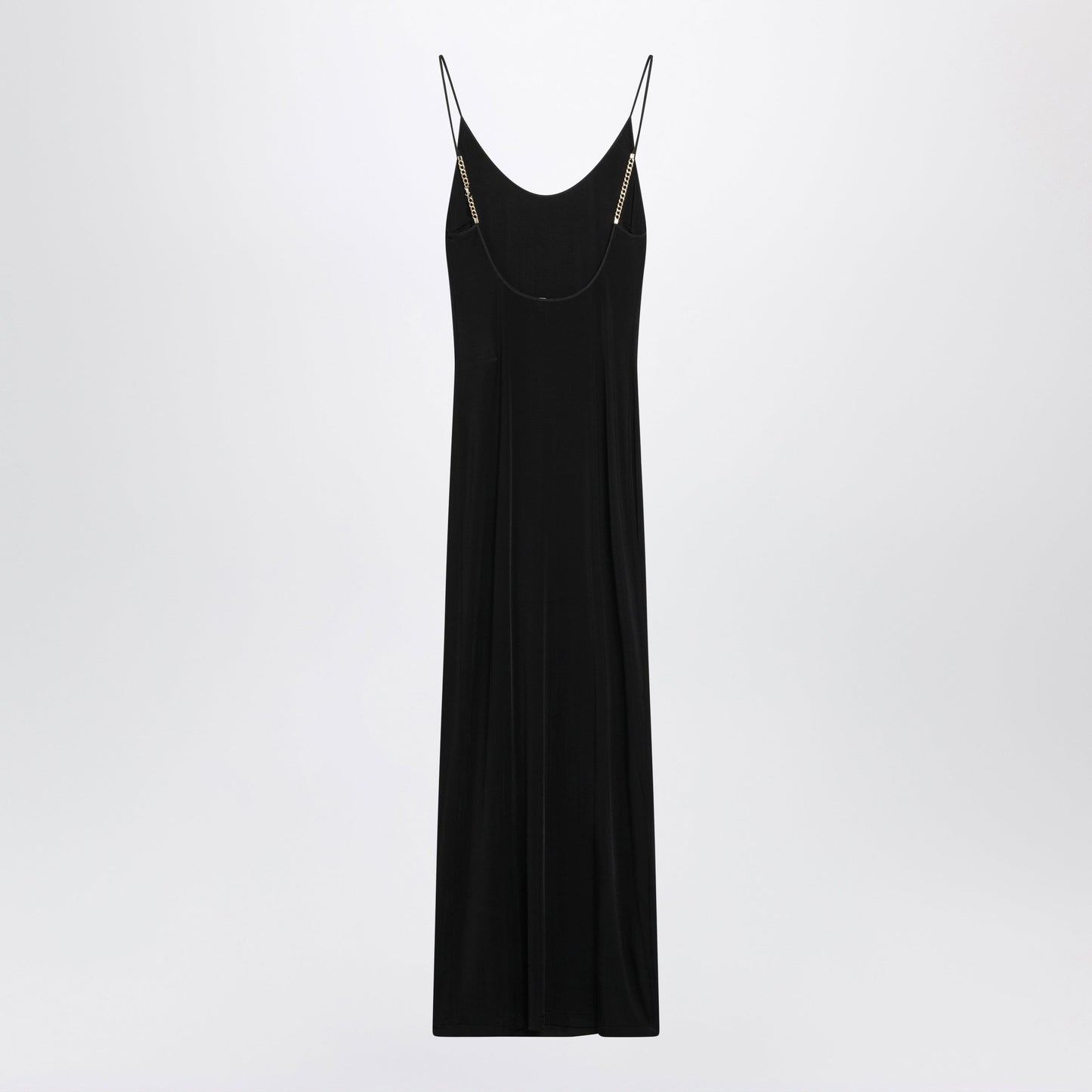 Saint Laurent Backless Black Viscose Maxi Dress Women SAINT LAURENT