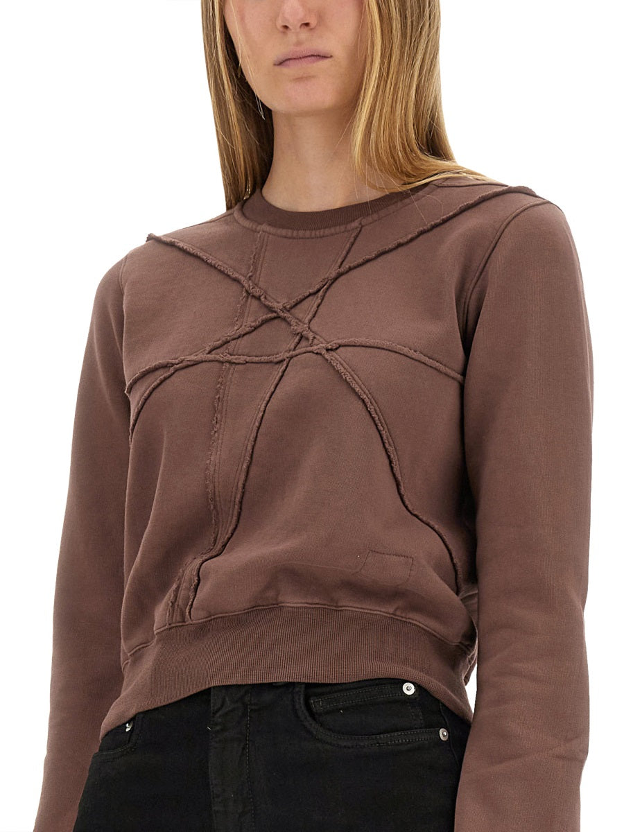 Rick Owens Drkshdw Women Cropped Sweatshirt RICK OWENS
