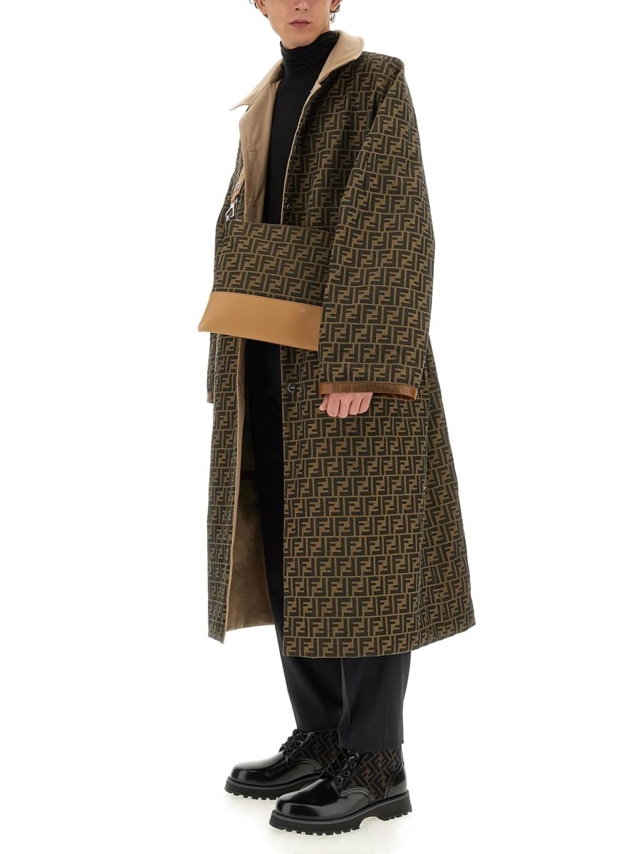 Fendi Men Fabric Trench Coat FENDI