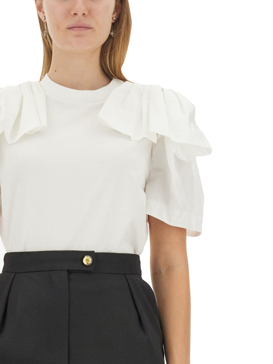 Alexander Mcqueen Women T-Shirt With Ruffles ALEXANDER MCQUEEN