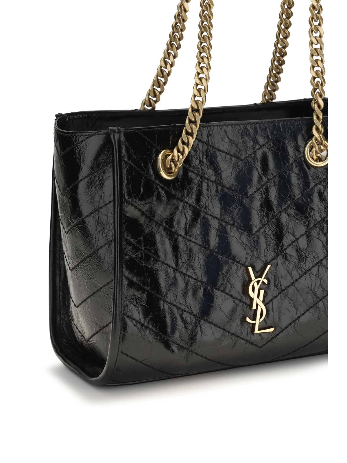 Saint Laurent Women Small Niki Leather Tote Bag SAINT LAURENT