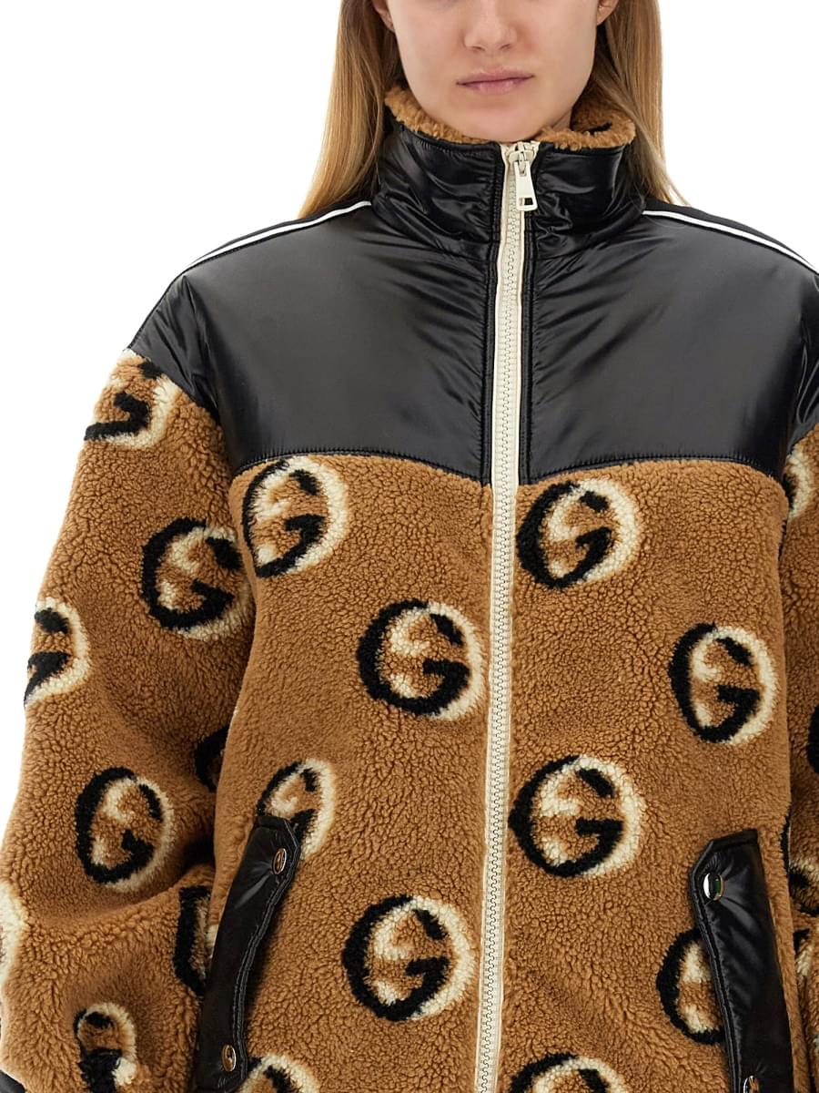 Gucci Women Jacquard Zipper Jacket GUCCI