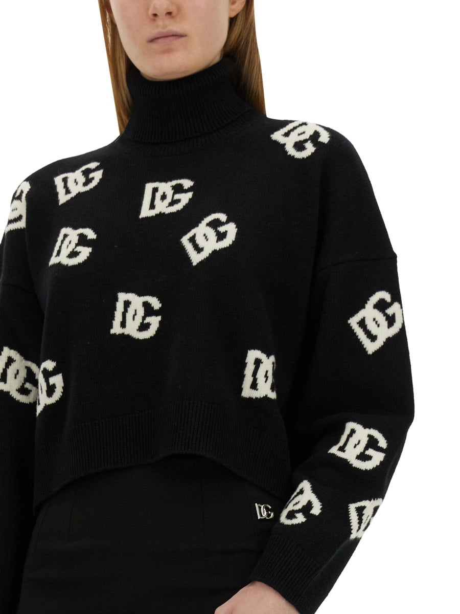 Dolce & Gabbana Women Jersey With Logo Inlay DOLCE & GABBANA