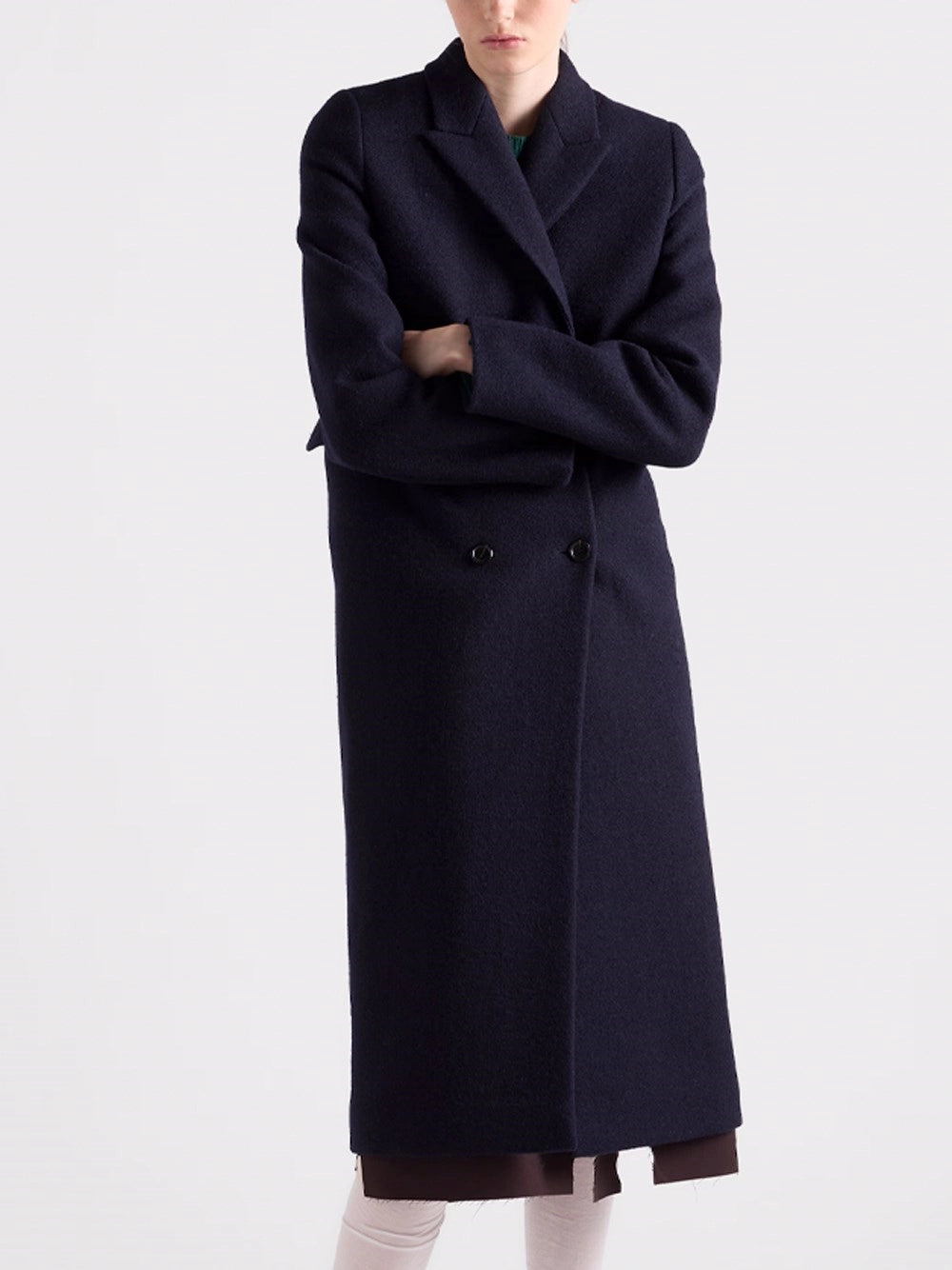 Prada Women Shetland Wool Coat PRADA