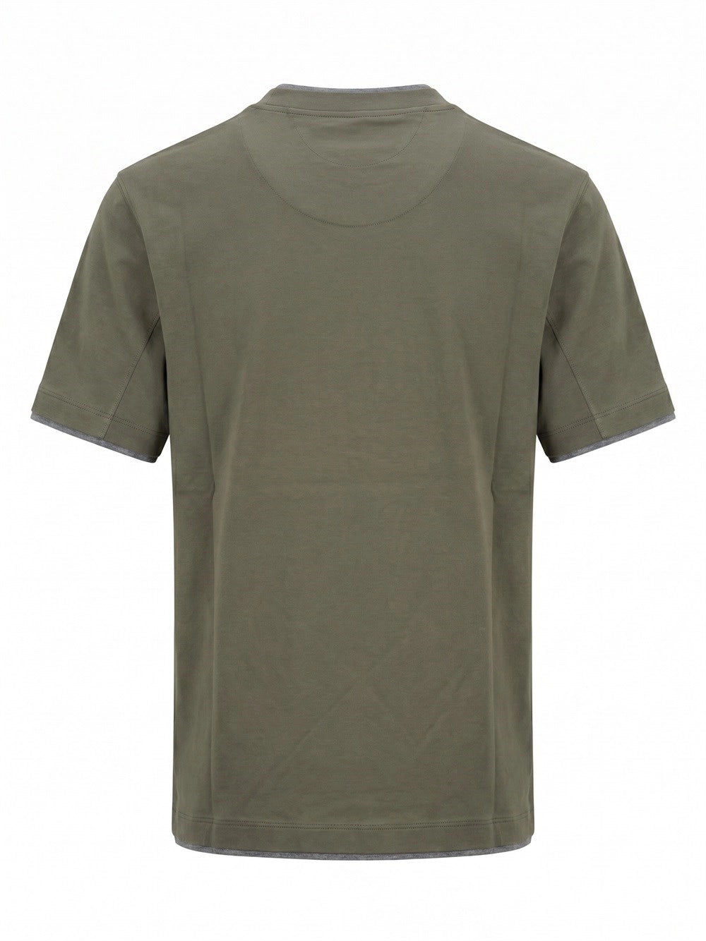 Brunello Cucinelli Men T-Shirt With Faux-Layering