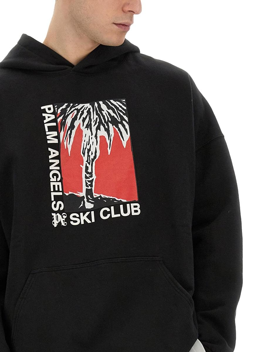 Palm Angels Men Palm Ski Club Print Sweatshirt PALM ANGELS