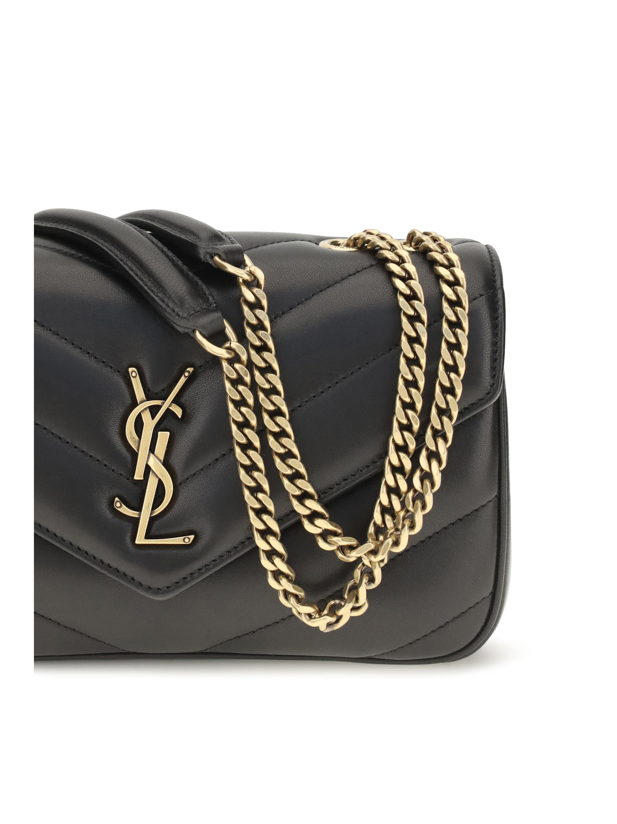 Saint Laurent Women Loulou Leather Crossbody Bag SAINT LAURENT