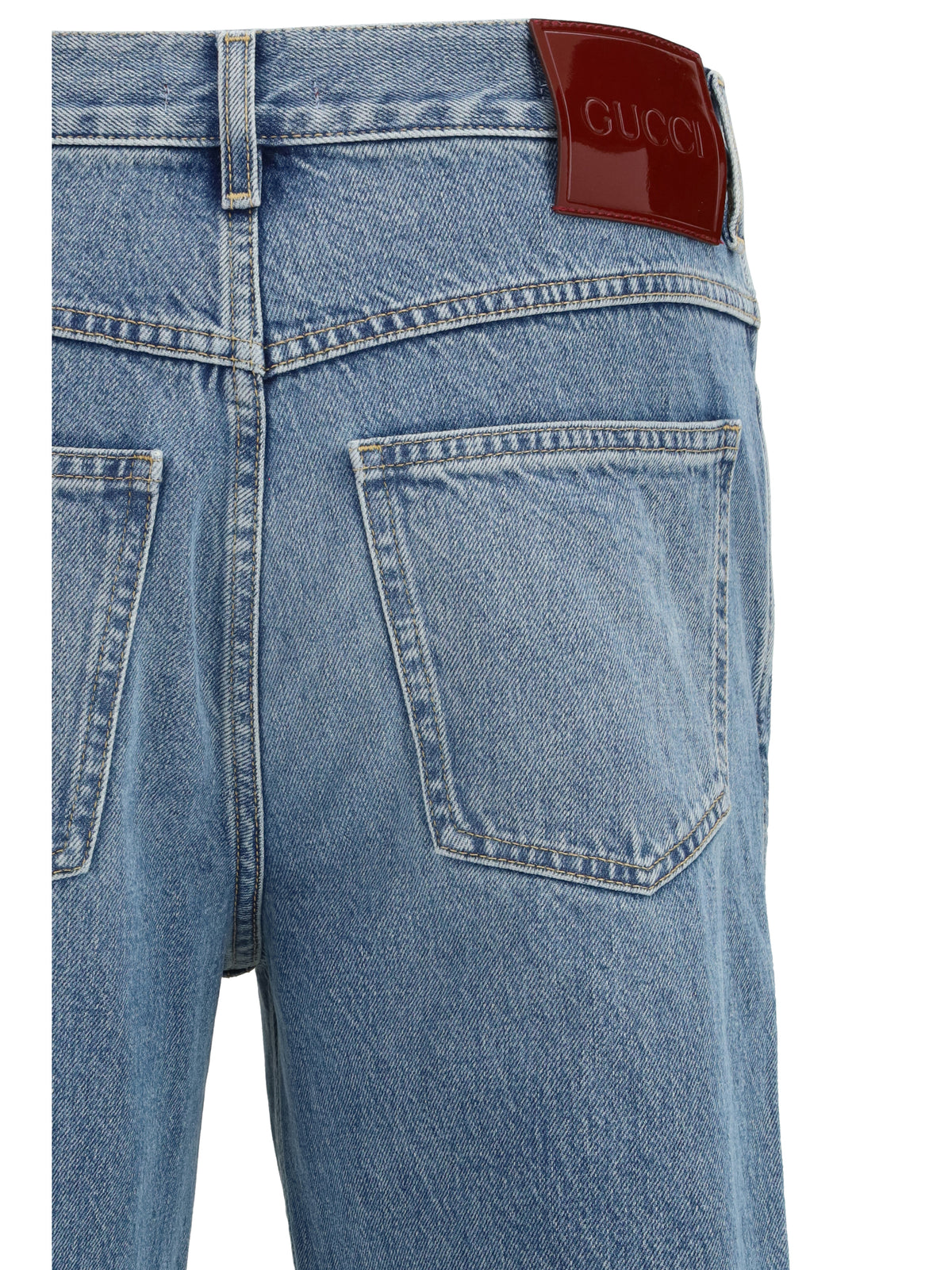 Gucci Men Slim-Fit Pants In Certified Cotton Denim GUCCI