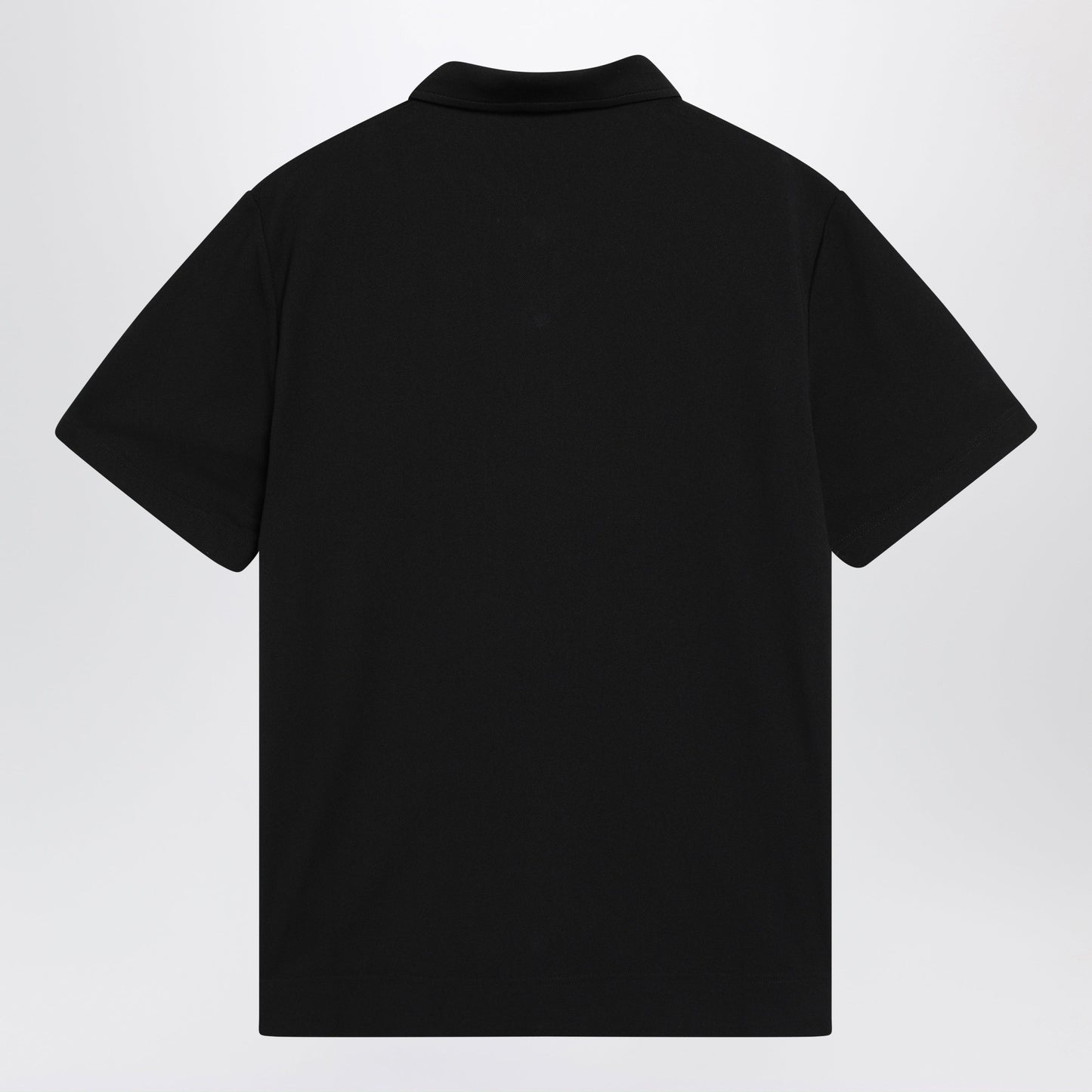 Moncler Grenoble Black Polo Shirt With Logo Patch Men MONCLER GRENOBLE
