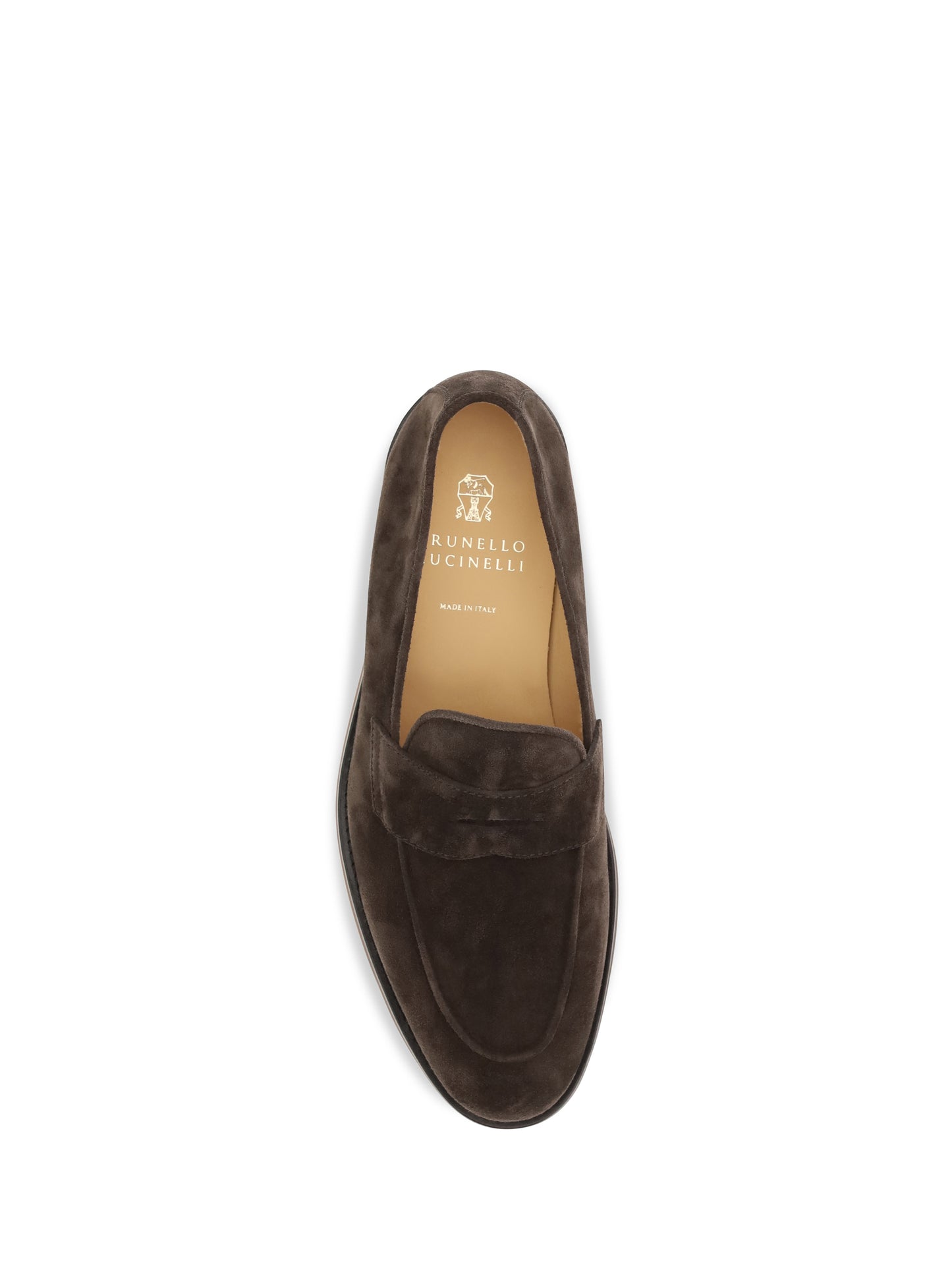 Brunello Cucinelli Men Suede Leather Loafers BRUNELLO CUCINELLI