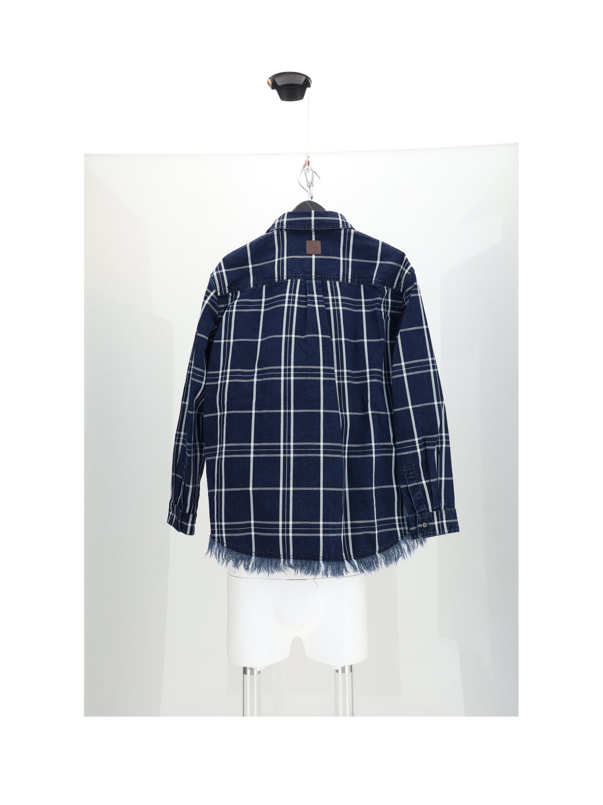 Dior Homme Men Shirt Check Con Fondo Sfrangiato