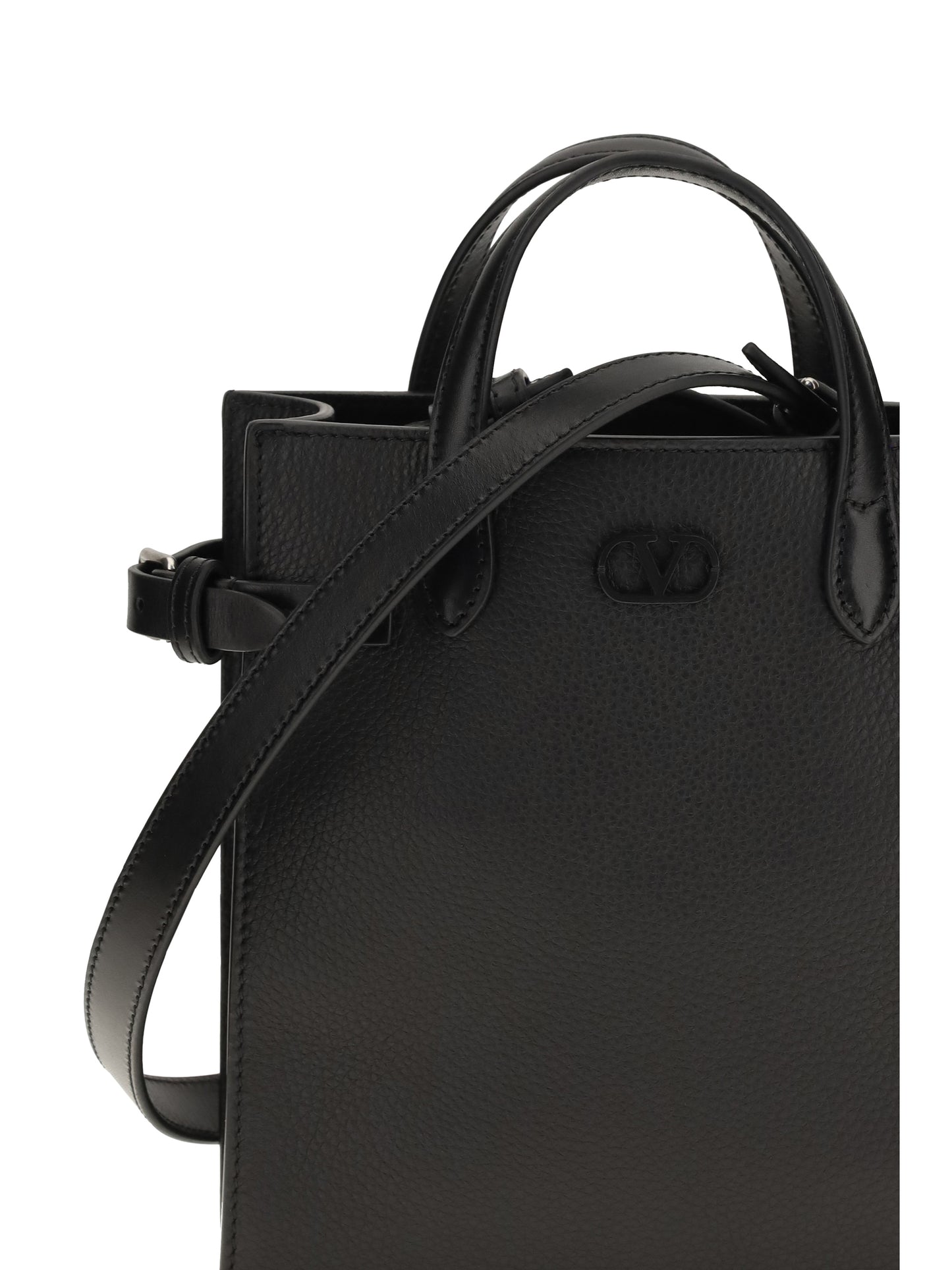 Valentino Garavani Men Small Antibes Grainy Leather Handbag VALENTINO GARAVANI