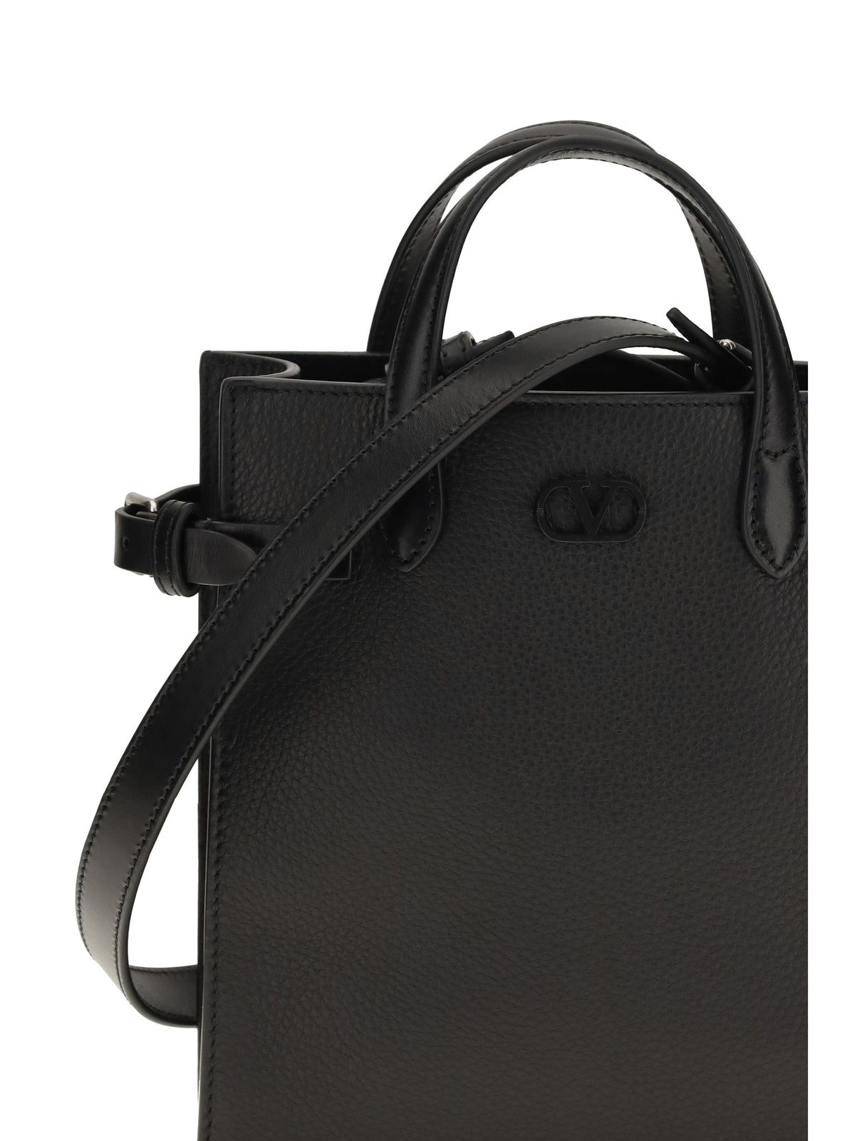 Valentino Garavani Men Small Antibes Grainy Leather Handbag VALENTINO GARAVANI