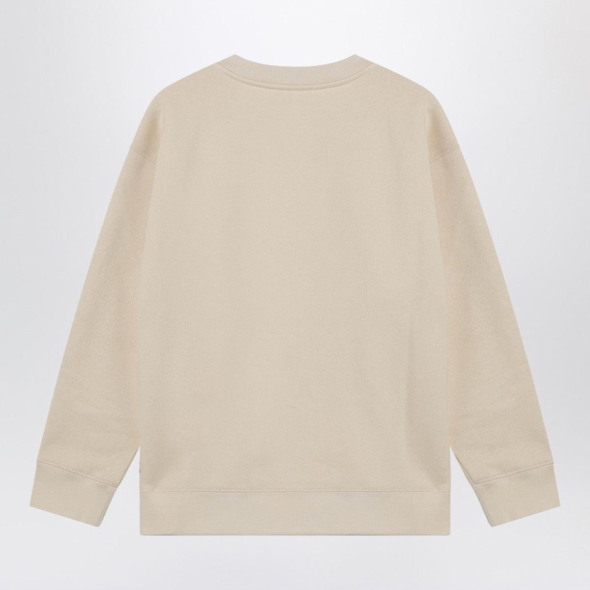 Valentino Ivory Cotton Sweatshirt With Chez Valentino Floral Motif Women VALENTINO