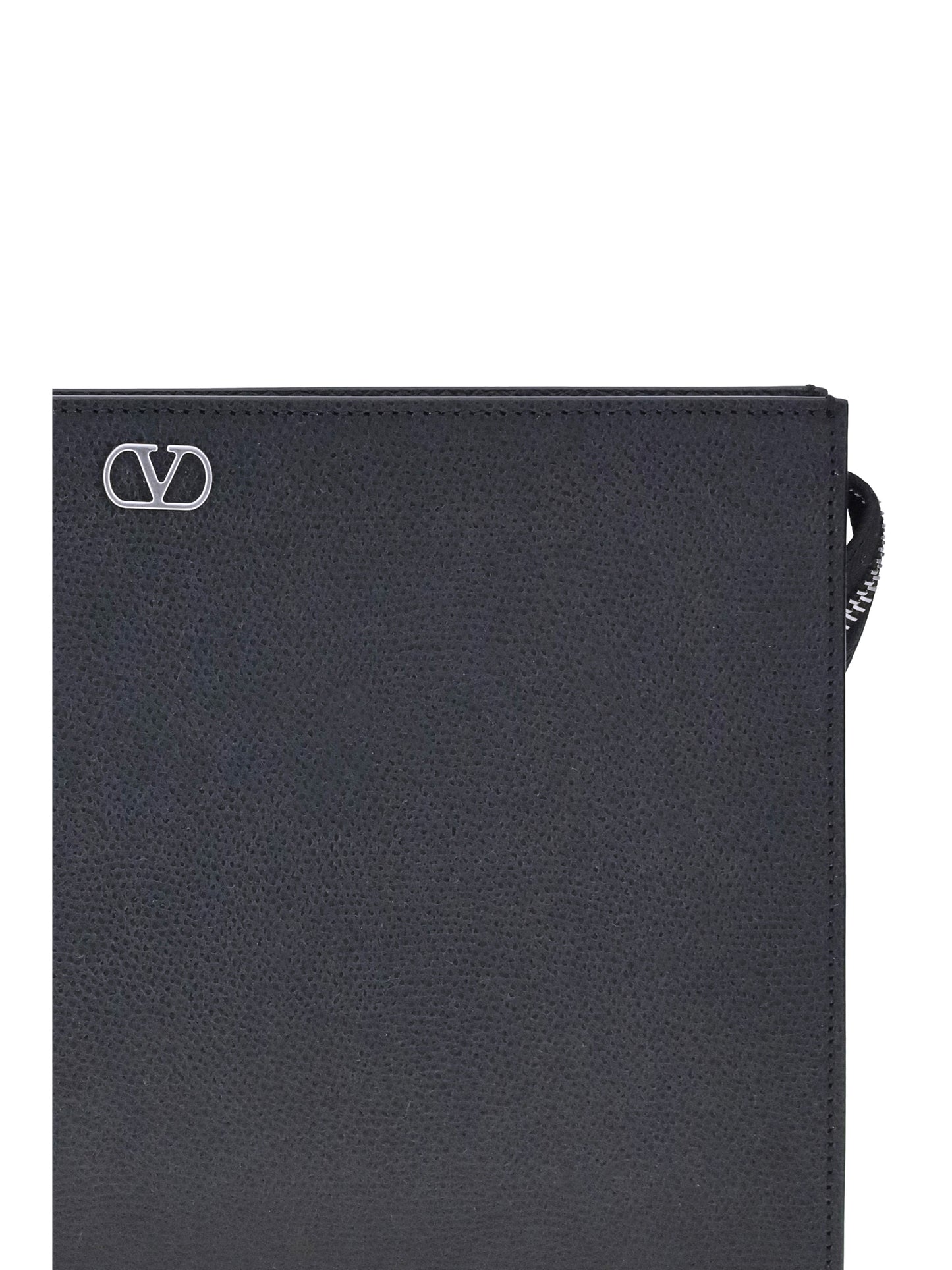 Valentino Garavani Men Pouch | Vlogo Signature | Vit.Soft Grain VALENTINO GARAVANI