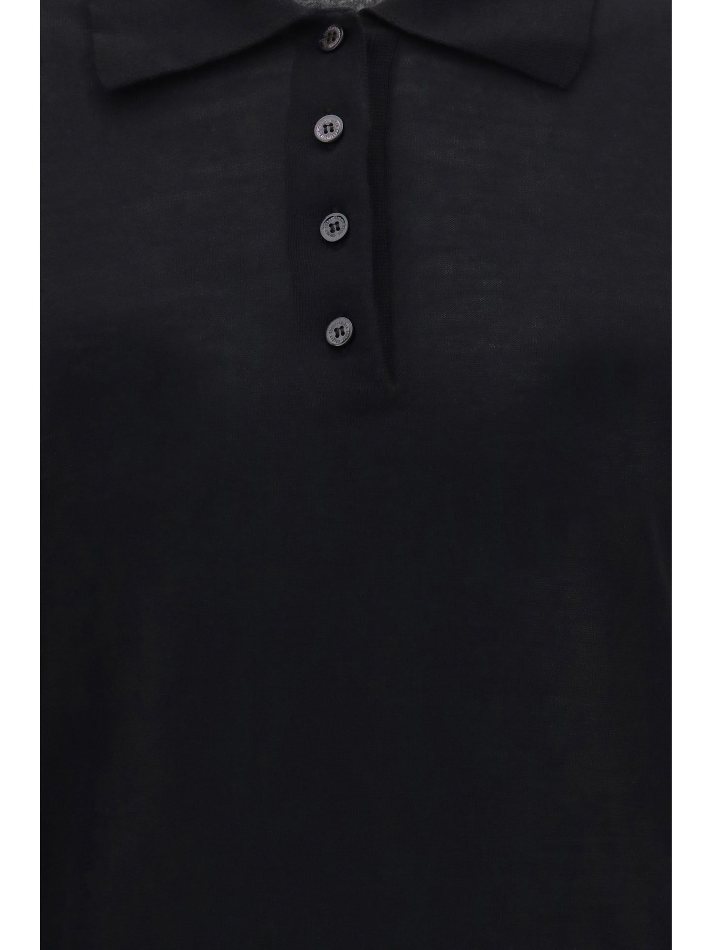 Golden Goose Women Long Sleeve Merino Wool Polo GOLDEN GOOSE