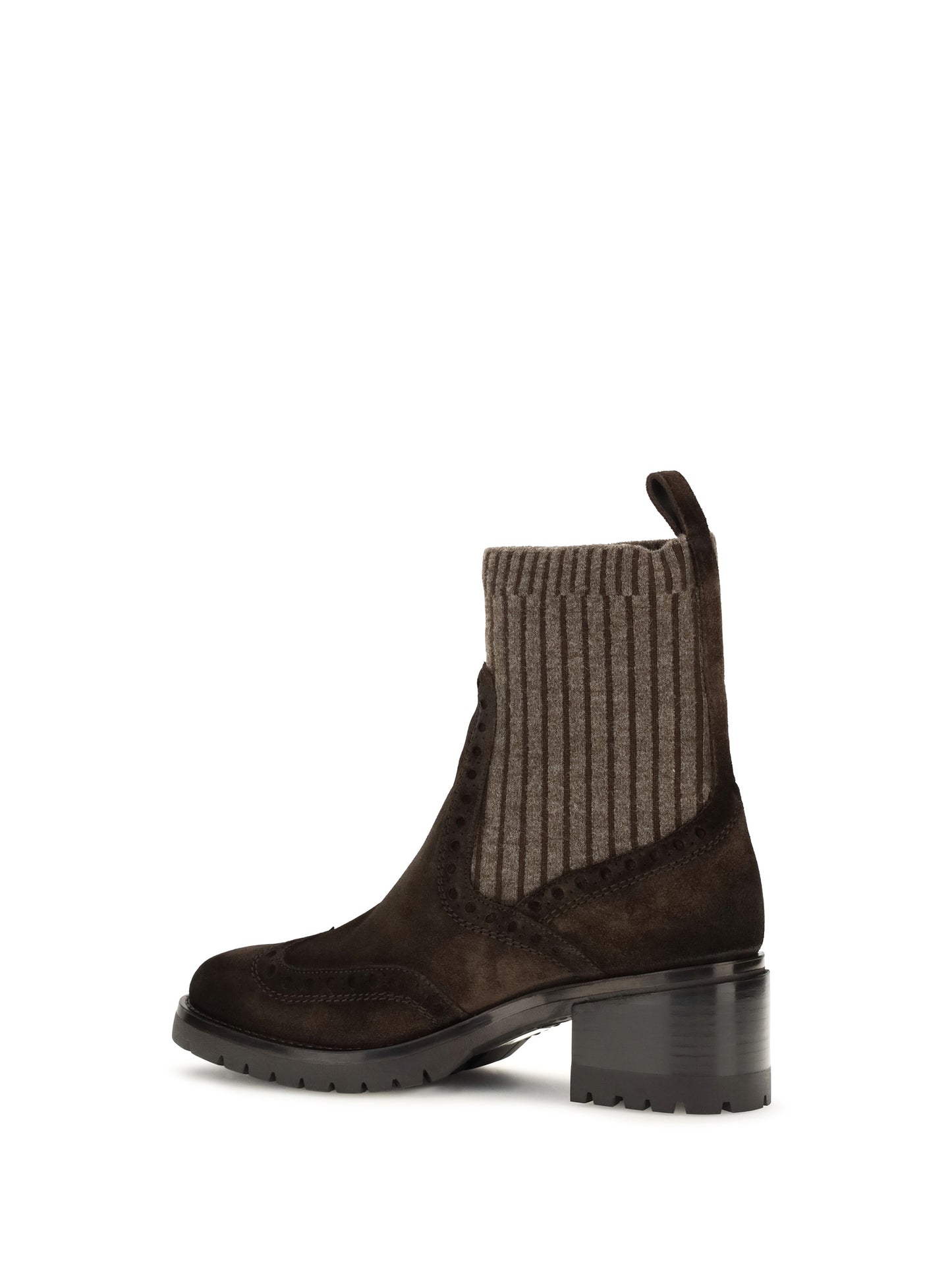 Santoni Women Suede Ferret Boots SANTONI