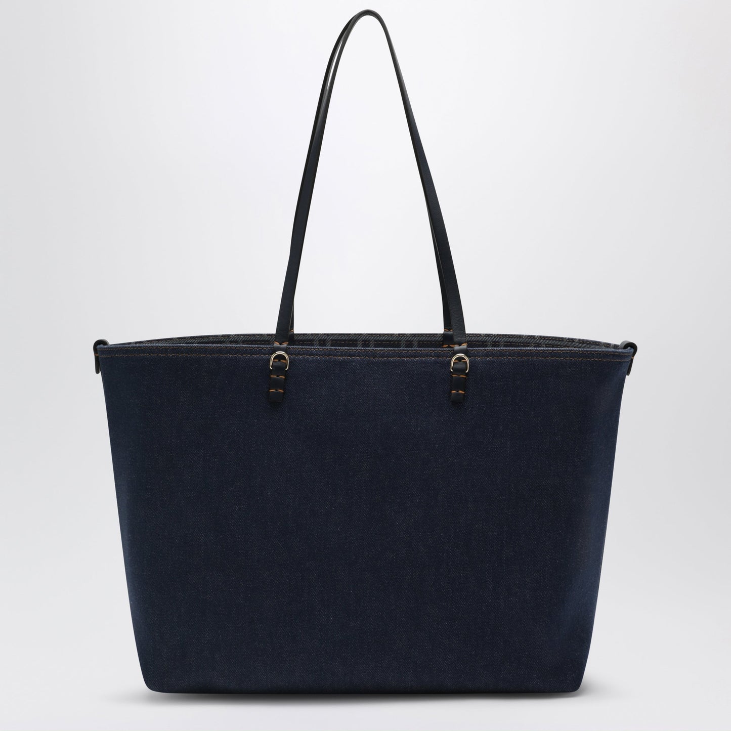 Fendi Roll Medium Reversible Shopping Bag In Denim Women FENDI